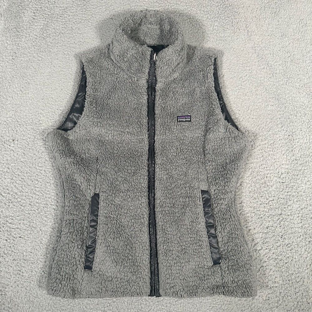 Patagonia Vest‎ Womens Size Small? Gray Los Gatos Reversible Fleece Sherpa